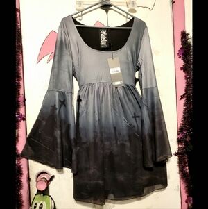 Killstar Gothic Cemetery Dress Hot Topic Dollskill Widow Blackcraft Cult